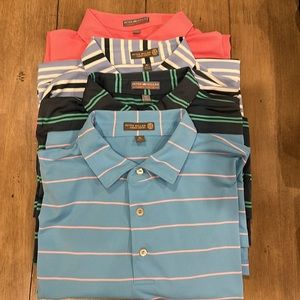 Lot of 4 Peter Millar “summer comfort” polos